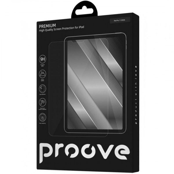 Защитное стекло Proove Premium for для iPad Pro 11 2024/Pro 11 2025 Transparent (PGPPFIP11240)