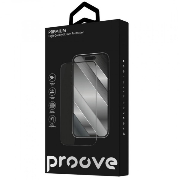 Захисне скло Proove Premium для iPhone 17 Pro Max/18 Pro Max Black (PGPPMI17PM01)