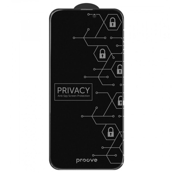 Захисне скло Proove Privacy для iPhone 14 Pro/15/16 Black (PGPPRI14P001)