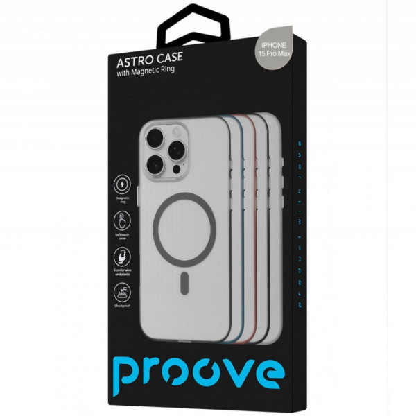 Чехол Proove Astro Case with Magnetic Ring для iPhone 15 Pro Max Mint (PCASIP15PM09)
