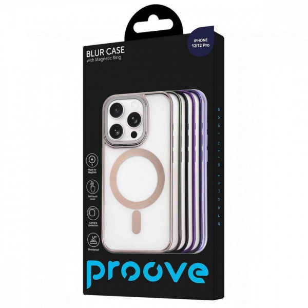 Чохол Proove Blur Case with Magnetic Ring для iPhone 12/12 Pro Deep Purple (PCBCIP120P04)