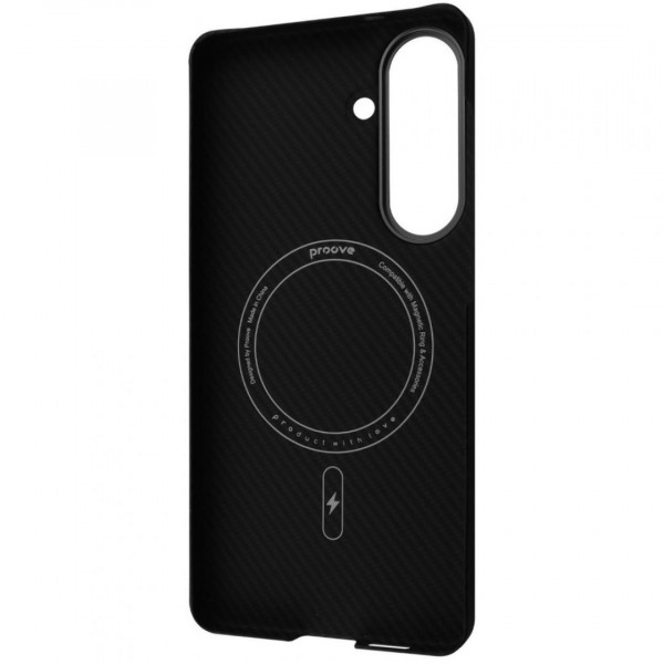 Чехол Proove Carbon Slim with Magnetic Ring для Samsung Galaxy S26 Plus Black (PCCSSGSP2602)