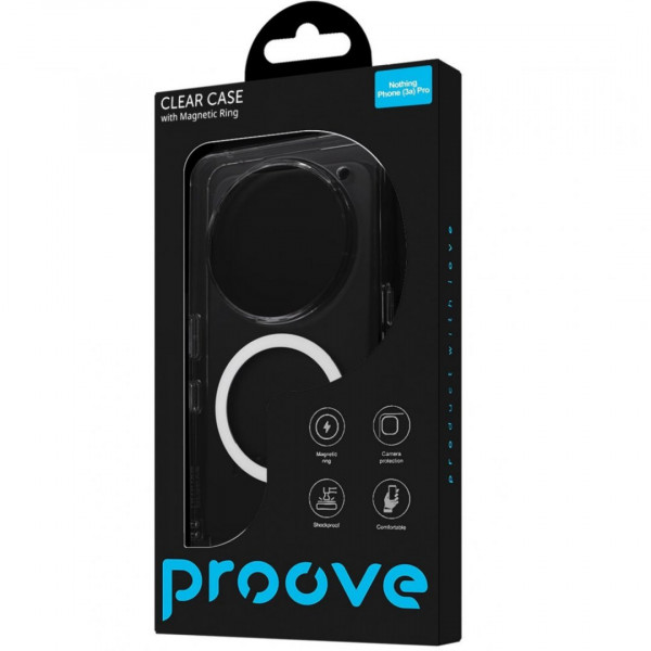 Чохол Proove Clear Case with Magnetic Ring для Nothing Phone (3a) Pro Transparent (PCCLNPPR3A01)
