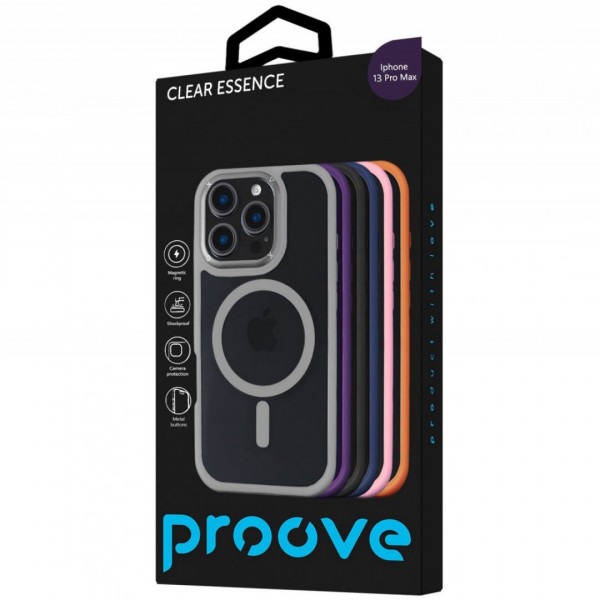 Чехол Proove Clear Essence Case with Magnetic Ring для iPhone 13 Pro Max Pink Sand (PCCEIP13PM28)