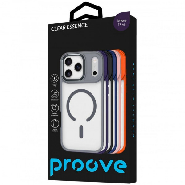 Чехол Proove Clear Essence Case with Magnetic Ring для iPhone 17 Air Pink Sand (PCCEIP17AR28)