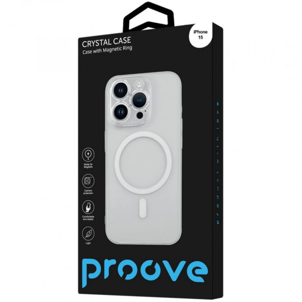 Чохол Proove Crystal Case with Magnetic Ring для iPhone 15 Brilliance (PCCCIP150059)