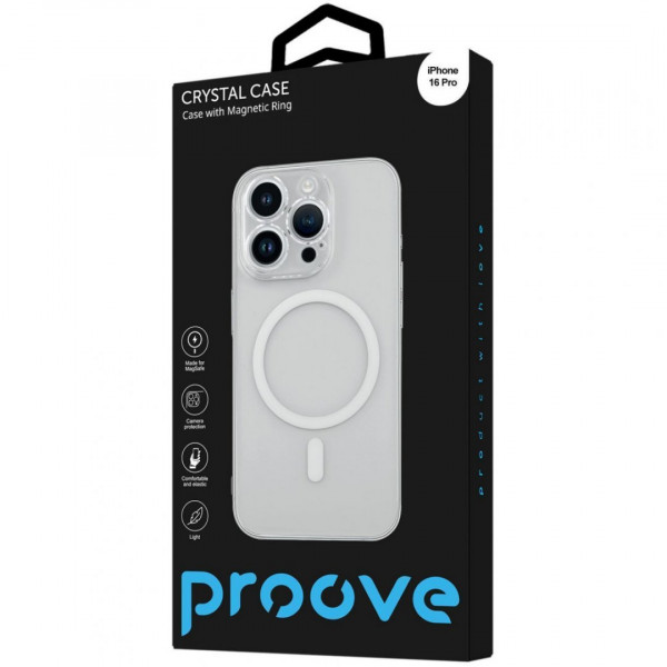 Чохол Proove Crystal Case with Magnetic Ring для iPhone 16 Pro Brilliance (PCCCIP16P059)