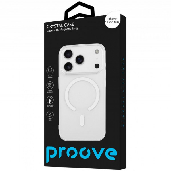 Чохол Proove Crystal Case with Magnetic Ring для iPhone 17 Pro Max Cosmic Orange (PCCCIP17PM55)