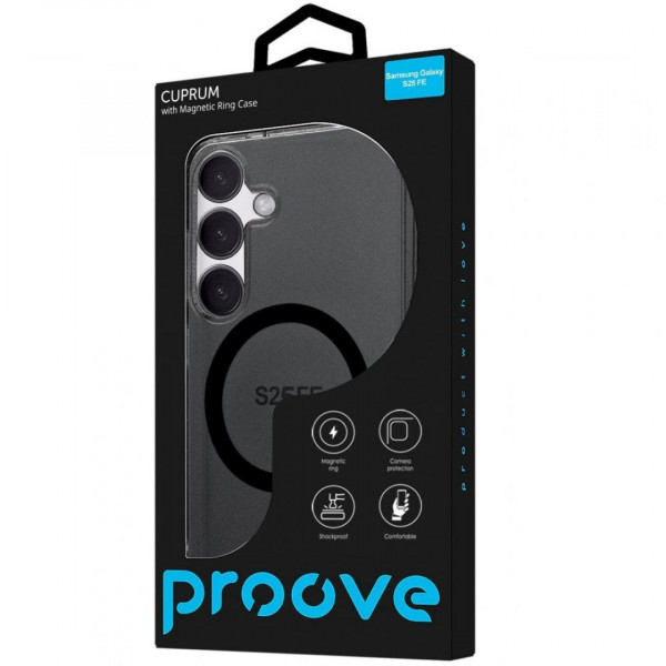 Чехол Proove Cuprum Case with Magnetic Ring для Samsung Galaxy S25 FE White (PCCCSGSF2502)