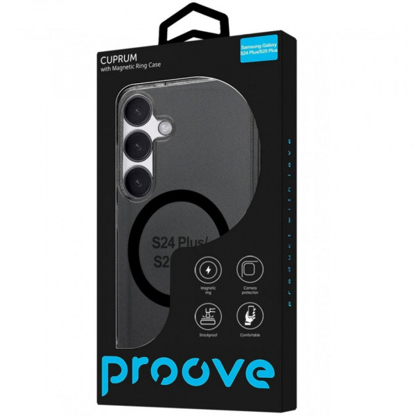 Чехол Proove Cuprum Case with Magnetic Ring для Samsung Galaxy S26 Plus Black (PCLCSGSP262)