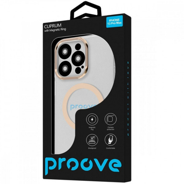 Чехол Proove Cuprum Case with Magnetic Ring для iPhone 13 Pro Max Cream (PCCMIP13PM43)