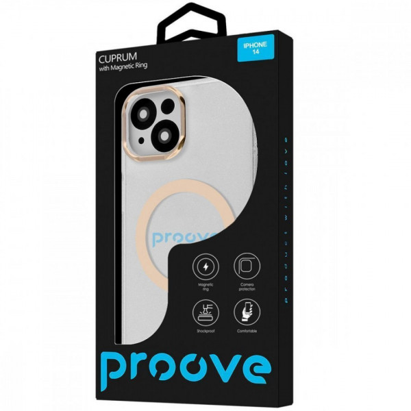 Чехол Proove Cuprum Case with Magnetic Ring для iPhone 14 Cream (PCCMIP140043)