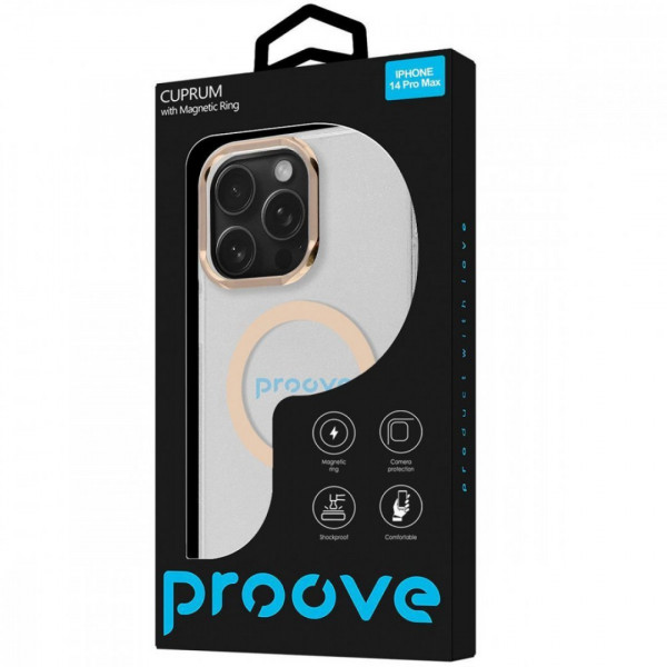 Чехол Proove Cuprum Case with Magnetic Ring для iPhone 14 Pro Max Black (PCCMIP14PM02)
