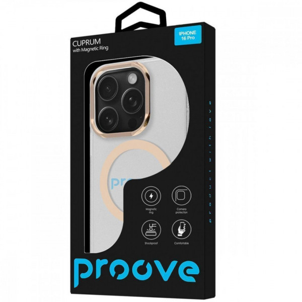 Чехол Proove Cuprum Case with Magnetic Ring для iPhone 16 Pro Mint (PCCMIP16P009)