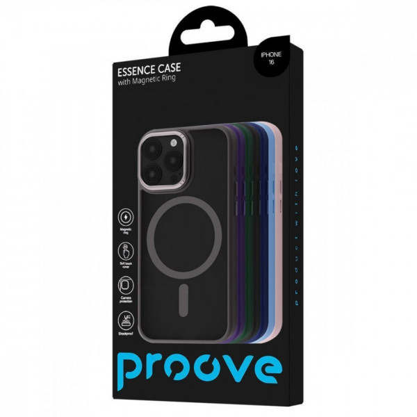 Чехол Proove Essence Case with Magnetic Ring для iPhone 16e/17e Green (PCECIP16E006)