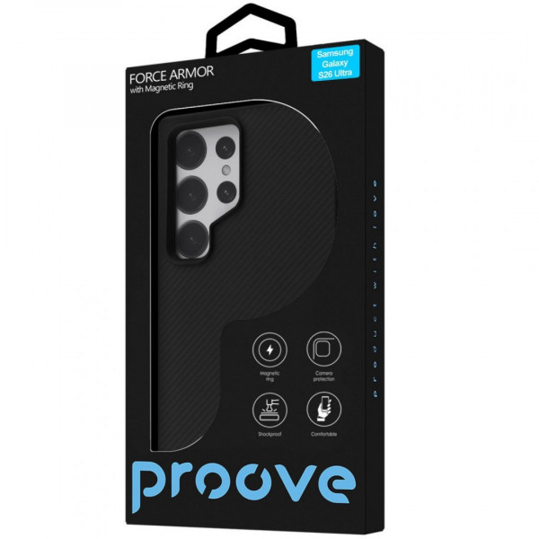 Чехол Proove Force Armor Case with Magnetic Ring для Samsung Galaxy S26 Ultra Black (PCFASGSU2602)