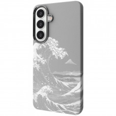 Чехол Proove Gleam Case with Magnetic Ring для Samsung Galaxy S26 White Waves (PCGCSGS02670)