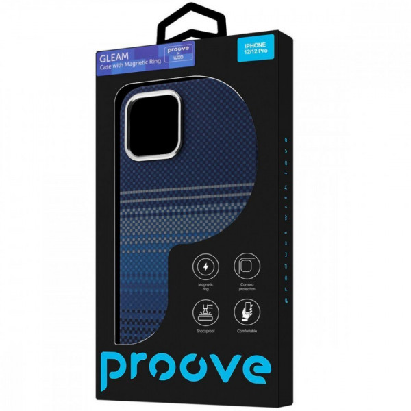 Чехол Proove Gleam Case with Magnetic Ring для iPhone 12/12 Pro Black Ocean (PCGCIP12P071)