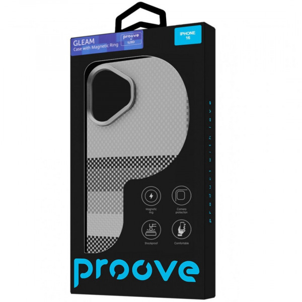 Чохол Proove Gleam Case with Magnetic Ring для iPhone 17 Blue Borders (PCGCIP170064)