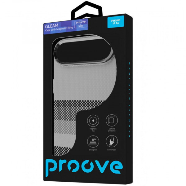 Чохол Proove Gleam Case with Magnetic Ring для iPhone 17 Air Silver Peak (PCGCIP17AR69)