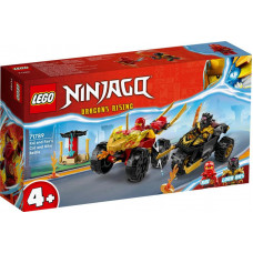 Конструктор LEGO Ninjago Кай та Рас: Битва на машині та мотоциклі