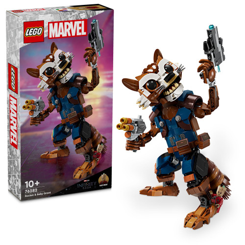 Конструктор LEGO Marvel Ракета й малюк Ґрут