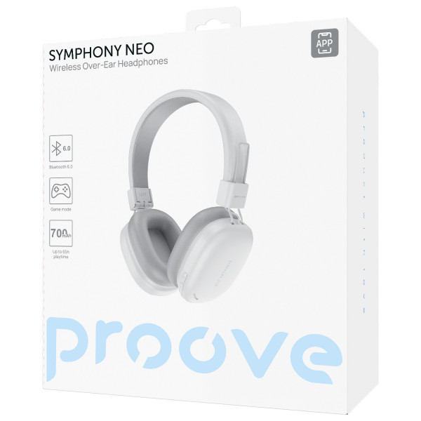 Бездротові навушники Proove Symphony Neo (APP) White/Gray (HPSN0001AP31)