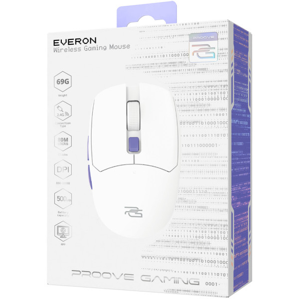 Бездротова ігрова миша Proove Gaming Everon White (WMEV00022002)