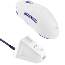 Бездротова ігрова миша Proove Gaming Superfight Wireless with charging dock White/Purple (WMSW00122002)