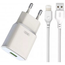Сетевое зарядное устройство XO L92D QC3.0 18W Lightning Cable