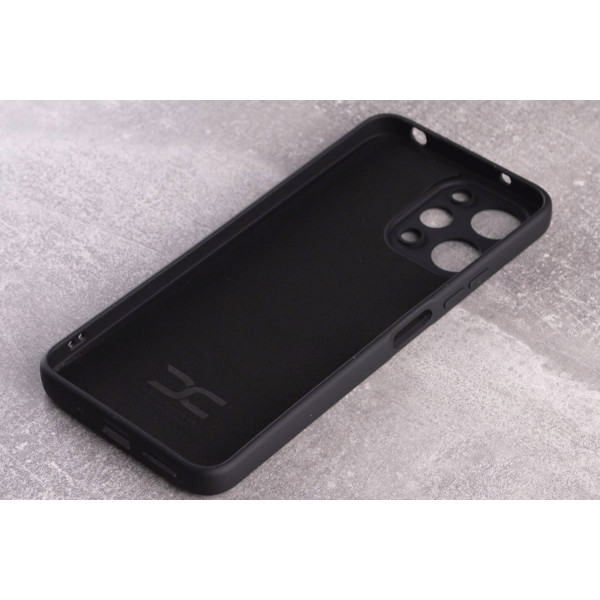 Силиконовая накладка Soft Silicone Case для Xiaomi Redmi 13C Black