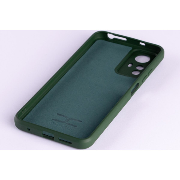 Силиконовая накладка Soft Silicone Case для Xiaomi Redmi Note 12S Dark Green