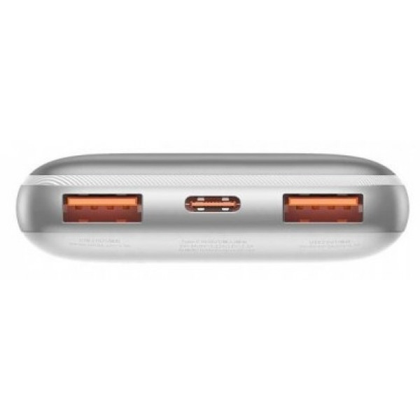 Зовнішній акумулятор Power Bank Baseus Bipow Pro 10000mAh 20W Display White (PPBD040102)