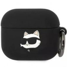 Чехол Karl Lagerfeld Silicone Choupette Head 3D для AirPods 3 Black (KLA3RUNCHK)