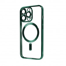 Прозрачный чехол Chrome Case MagSafe для iPhone 14 Pro Max Green