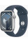 Apple Watch Series 9 GPS 45mm Silver Aluminium with Storm Blue Sport Band S/M (MR9D3)