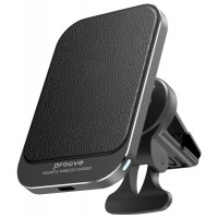 Автомобільний тримач з бездротовою зарядкою Proove Square Magnetic 15W Black (WHSP15010004)
