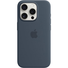 Чехол Silicone Case MagSafe & SplashScreen iPhone 15 Pro Storm Blue