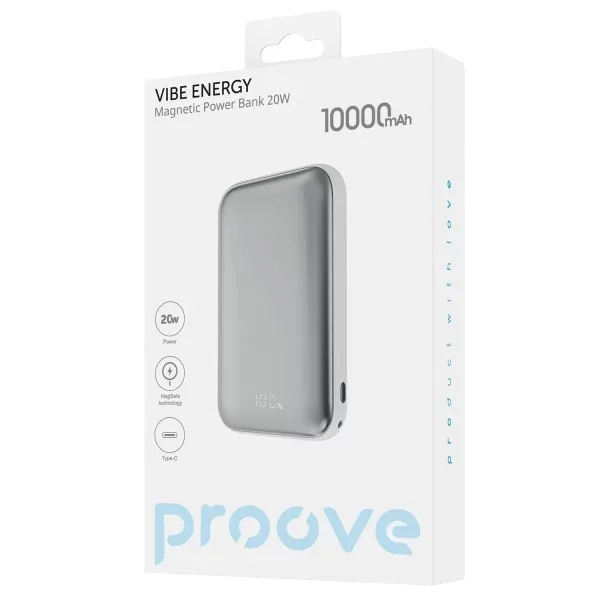 Мобильный Power Bank Proove Vibe Energy 10000mAh White