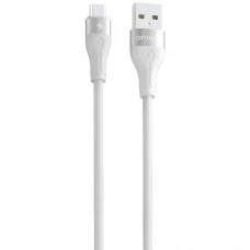 Кабель Proove Soft Silicone USB to Micro USB 2.4A (1m) White (CCSO20001302)
