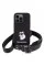 Чохол Karl Lagerfeld Crossbody Silicone Choupette для iPhone 15 Pro Black (KLHCP15LSCBSCNK)