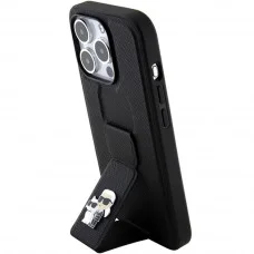 Чохол Karl Lagerfeld Gripstand Saffiano Karl & Choupette Pins для iPhone 15 Pro Max Black (KLHCP15XGSAKCPK)