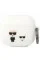 Чехол Karl Lagerfeld Silicone Karl & Choupette для AirPods 3 White (KLACA3SILKCW)