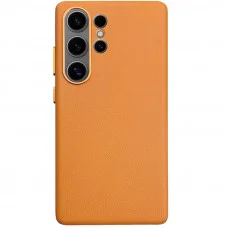 Чохол Leather Case для Samsung S25 Ultra Orange (AAA)