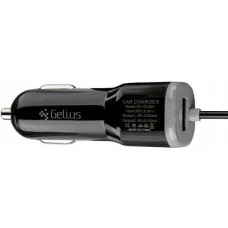 Автомобильное зарядное устройство Gelius Ultra Edition USB + MicroUSB 2.1A Black