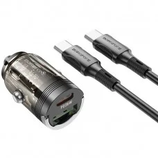 Автомобильное зарядное устройство Borofone BZ29A PD/QC 36W Type-C/Type-C Black