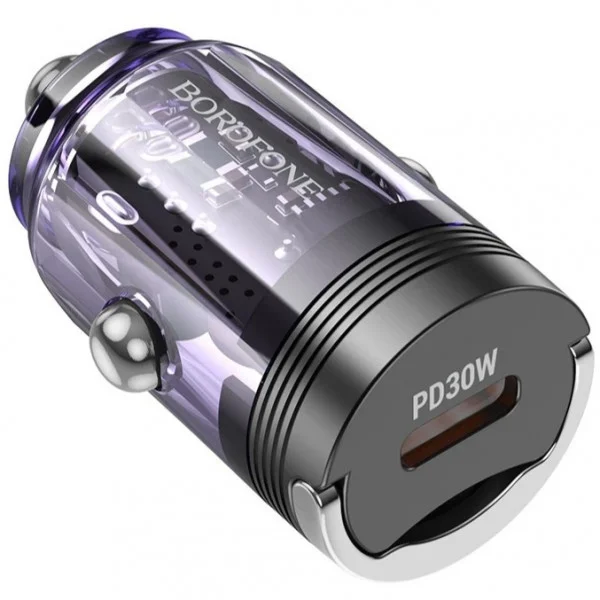Автомобильное зарядное устройство Borofone BZ29 PD/QC 30W Purple