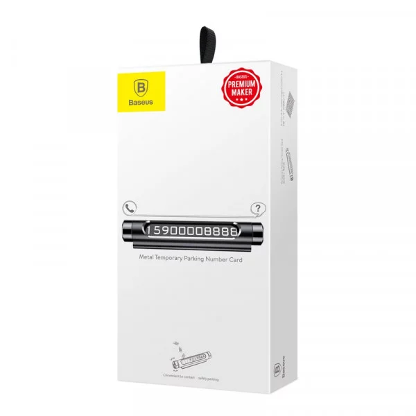 Парковочная Карта Baseus Metal Temporary Parking Number Plate Dual-Number