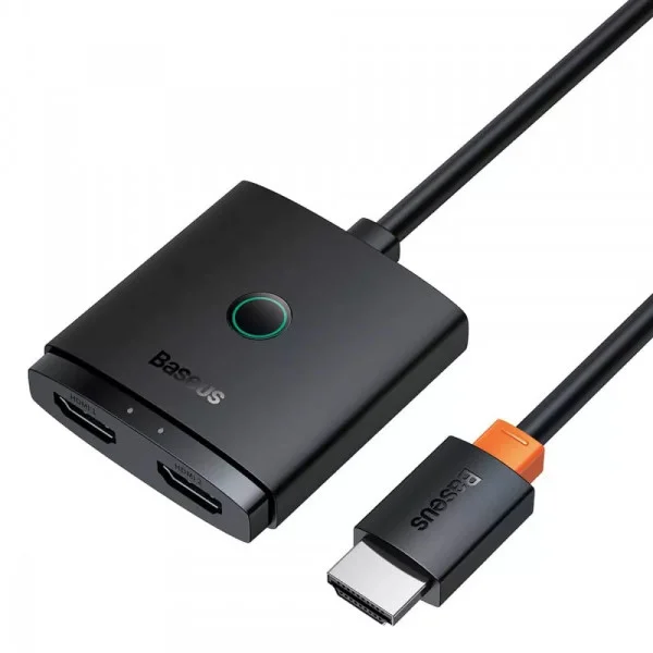 Type-C HUB Baseus AirJoy Series 2-in-1 Bidirectional HDMI Switch With Cable 1m Black