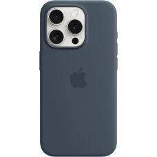 Чохол Silicone Case MagSafe та SplashScreen для iPhone 15 Pro Storm Blue